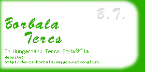 borbala tercs business card